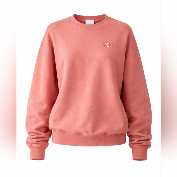 Large Champion Reverse Weave Boyfriend Crew Timeless Coral - Picture 2 of 6